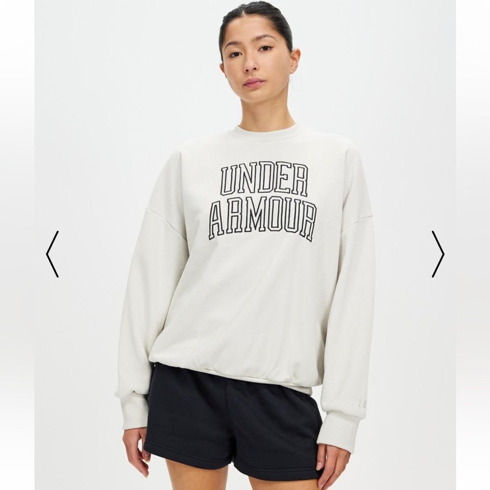 Under Armour Women’s Oversized Terry Crew Neck Sweatshirt